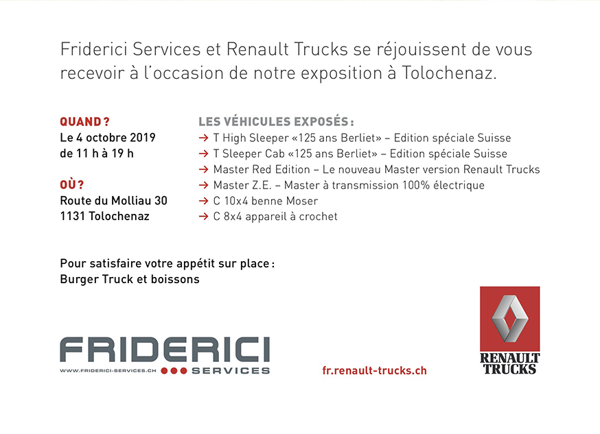 Friderici Exposition Tolochenaz 125 Ans Berliet