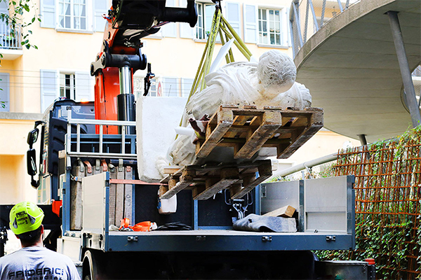 Friderici Special Transport Of The Statue Of Julius Caesar To Geneva 01 Friderici Special Transport Of The Statue Of Julius Caesar To Geneva 01