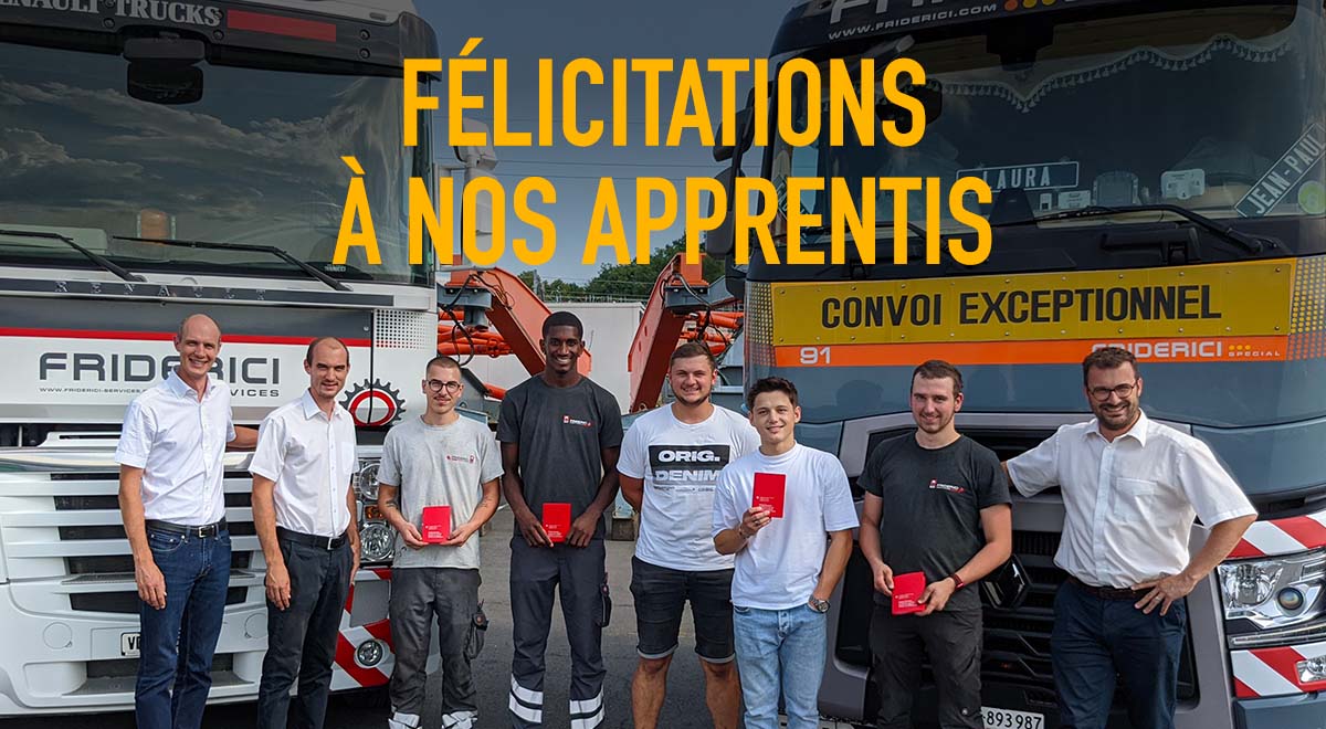 Miniature de l'article: Félicitations à nos apprentis